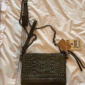 Green cross body bag